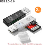 Load image into Gallery viewer, 2-in-1 Multi Functional USB 3.0 Card ReaderMicro SD TFMemoryCardReaderUSBFlashDrive CardreaderAdapter For PCLaptops Accessories