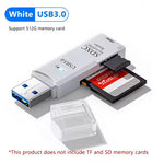 Load image into Gallery viewer, 2 in 1 USB2.0/3.0 Card Reader Micro TF sd card Reader usb adapter High Speed Cardreader TF Memory card For PC Laptop Accessories