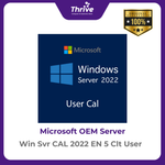 Load image into Gallery viewer, Microsoft Windows Server 2022 EN 5 Client User