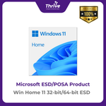 Load image into Gallery viewer, Microsoft Windows Home 11 32-bit/64-bit ESD