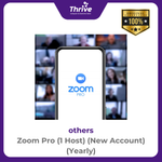 Load image into Gallery viewer, Zoom Pro (1 Host) (New Account) (Yearly)