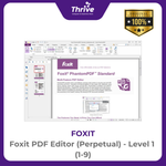 Load image into Gallery viewer, Foxit PDF Editor (Perpetual) - Level 1 (1-9)