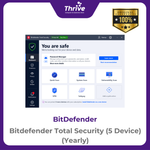 Load image into Gallery viewer, Bitdefender Total Security (5 Device) (Yearly)