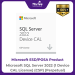Load image into Gallery viewer, Microsoft SQL Server 2022 (1 Device CAL License) (CSP) (Perpetual)