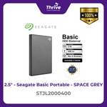 Load image into Gallery viewer, Seagate Basic Portable - SPACE GREY STJL2000400