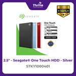 Load image into Gallery viewer, Seagate® One Touch HDD - Silver STKY1000401