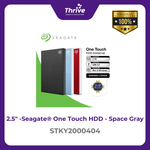 Load image into Gallery viewer, Seagate® One Touch HDD - Space Gray STKY2000404
