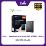 Load image into Gallery viewer, Seagate® One Touch SSD SPEEDX - Black STKG1000400