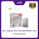 Load image into Gallery viewer, Seagate® One Touch SSD SPEEDX - Silver STKG1000401