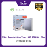 Load image into Gallery viewer, Seagate® One Touch SSD SPEEDX - Blue STKG1000402