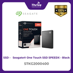 Load image into Gallery viewer, Seagate® One Touch SSD SPEEDX - Black STKG2000400