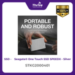 Load image into Gallery viewer, Seagate® One Touch SSD SPEEDX - Silver STKG2000401