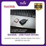 Load image into Gallery viewer, SanDisk Ultra SDXC, SDUNC 512GB, C10, UHS-I, 150MB/s R, 4x6, 10Y