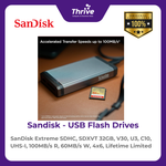 Load image into Gallery viewer, SanDisk Extreme SDHC, SDXVT 32GB, V30, U3, C10, UHS-I, 100MB/s R, 60MB/s W, 4x6, Lifetime Limited