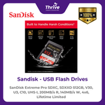Load image into Gallery viewer, SanDisk Extreme Pro SDXC, SDXXD 512GB, V30, U3, C10, UHS-I, 200MB/s R, 140MB/s W, 4x6, Lifetime Limited