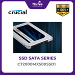 Load image into Gallery viewer, 2TB Crucial® MX500 SATA 2.5” 7mm (with 9.5mm adapter) SSD