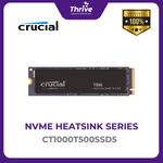Load image into Gallery viewer, Crucial® T500 1TB PCIe Gen4 NVMe M.2 SSD with HEATSINK (Compatible with PS5) (PCIe Gen 4 x4)