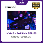 Load image into Gallery viewer, Crucial® T500 1TB PCIe Gen4 NVMe M.2 SSD with HEATSINK (Compatible with PS5) (PCIe Gen 4 x4)