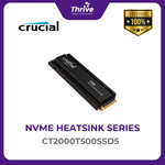 Load image into Gallery viewer, Crucial® T500 2TB PCIe Gen4 NVMe M.2 SSD with HEATSINK (Compatible with PS5) (PCIe Gen 4 x4)