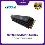Load image into Gallery viewer, Crucial® T700 1TB PCIe Gen5 NVMe M.2 with Heatsink Micron 232-layer TLC NAND3
