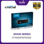 Load image into Gallery viewer, Crucial® P3 Plus 1000GB 3D NAND NVMe™ PCIe® M.2 SSD NVMe (PCIe Gen 4 x4)