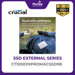 Load image into Gallery viewer, Crucial X9 Pro for Mac 1TB Portable SSD Compatible with iphone 15