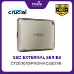 Load image into Gallery viewer, Crucial X9 Pro for Mac 2TB Portable SSD Compatible with iphone 15
