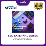 Load image into Gallery viewer, Crucial® X9 1TB Portable SSD USB 3.2 Gen-2 (10Gb/s)