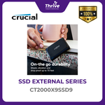 Load image into Gallery viewer, Crucial® X9 2TB Portable SSD USB 3.2 Gen-2 (10Gb/s)