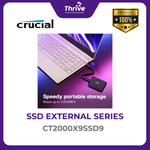 Load image into Gallery viewer, Crucial® X9 2TB Portable SSD USB 3.2 Gen-2 (10Gb/s)