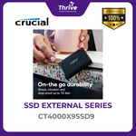 Load image into Gallery viewer, Crucial® X9 4TB Portable SSD USB 3.2 Gen-2 (10Gb/s)