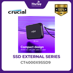 Load image into Gallery viewer, Crucial® X9 4TB Portable SSD USB 3.2 Gen-2 (10Gb/s)