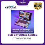 Load image into Gallery viewer, Crucial® X9 4TB Portable SSD USB 3.2 Gen-2 (10Gb/s)