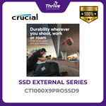 Load image into Gallery viewer, Crucial® X9 Pro 1TB Portable SSD USB 3.2 Gen-2 (10Gb/s)