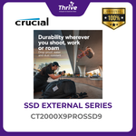 Load image into Gallery viewer, Crucial® X9 Pro 2TB Portable SSD USB 3.2 Gen-2 (10Gb/s)