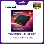 Load image into Gallery viewer, Crucial X10 Pro 1TB Portable SSD USB 3.2 Gen-2 2x2 Type-C to Type-C USB cable (20Gb/s)