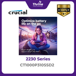 Load image into Gallery viewer, Crucial® P310 1TB PCIe Gen4 2230 NVMe M.2 SSD