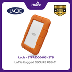 Load image into Gallery viewer, LaCie Rugged SECURE USB-C 2TB STFR2000403