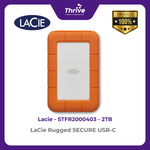 Load image into Gallery viewer, LaCie Rugged SECURE USB-C 2TB STFR2000403