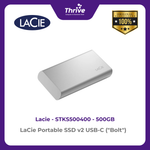 Load image into Gallery viewer, LaCie Portable SSD v2 USB-C ("Bolt") 500GB STKS500400