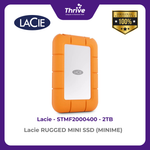 Load image into Gallery viewer, Lacie RUGGED MINI SSD (MINIME) 2TB STMF2000400