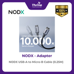Load image into Gallery viewer, NODX USB-A to Micro-B Cable (0.25M) - P03002