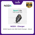 Load image into Gallery viewer, NODX Spark Lite 18W Wall Charger - Black - C18021