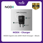 Load image into Gallery viewer, NODX Spark Lite 20W Wall Charger - Black - C20021