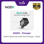 Load image into Gallery viewer, NODX Spark Lite 20W Wall Charger - Black - C20021