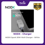 Load image into Gallery viewer, NODX Spark 30W Wall Charger - White - C30011
