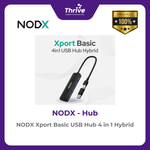 Load image into Gallery viewer, NODX Xport Basic USB Hub 4 in 1 Hybrid - H02043
