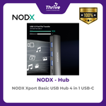Load image into Gallery viewer, NODX Xport Basic USB Hub 4 in 1 USB-C - H02042
