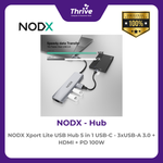 Load image into Gallery viewer, NODX Xport Lite USB Hub 5 in 1 USB-C - 3xUSB-A 3.0 + HDMI + PD 100W - H03050