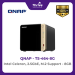 Load image into Gallery viewer, QNAP TS-464-8G Intel Celeron, 2.5GbE, M.2 Support